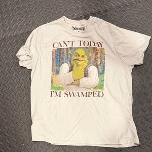 Shrek White Graphic Tee - Short Sleeve